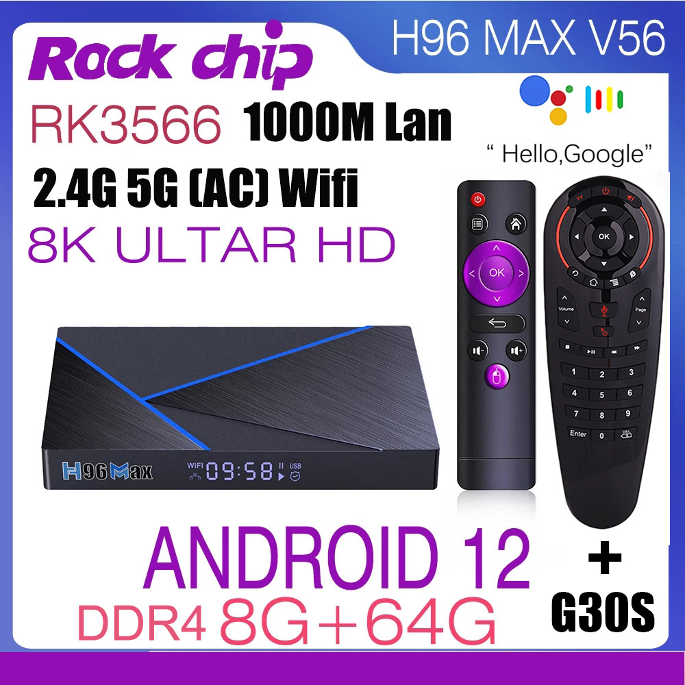 Kotak TV pintar Android 12 H96 - Radxa Rock 5B 16Gb ulasan dan harga